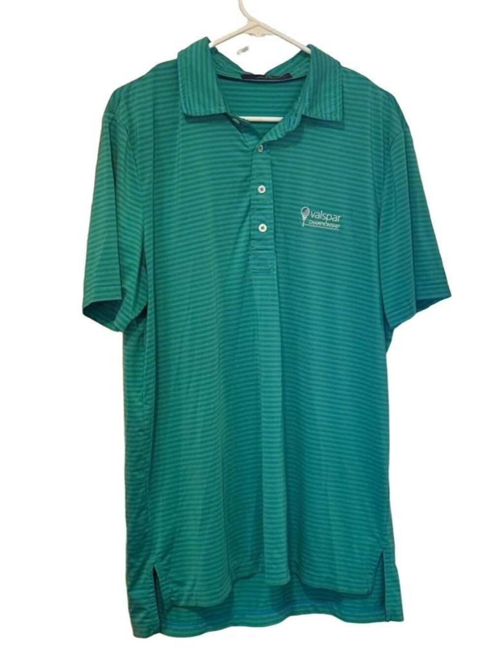 RLX Ralph Lauren Valspar Championship Striped Golf Polo Shirt L Men